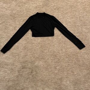 Elegant Black Long Sleeve Top